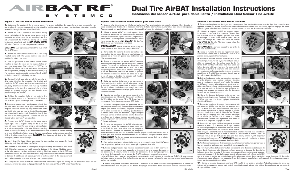 STEMCO Dual Tire AirBAT RF User Manual | 2 pages