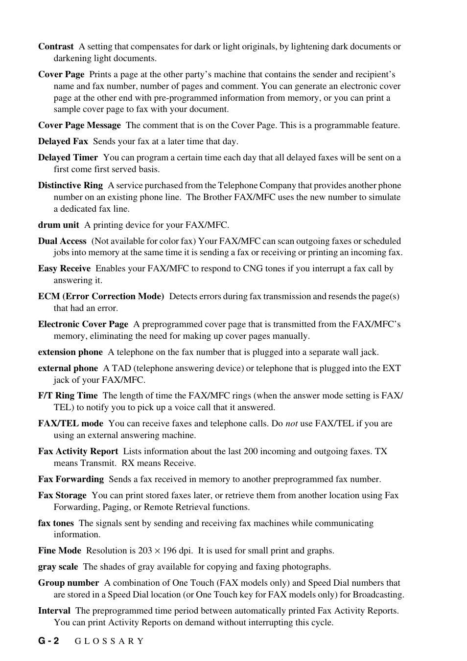 Brother fax2800 User Manual | Page 136 / 148