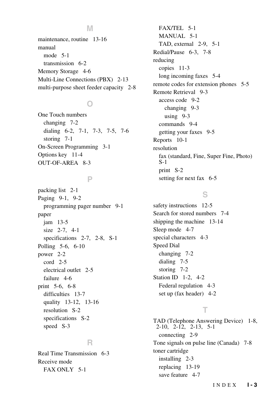 Brother fax2800 User Manual | Page 145 / 148