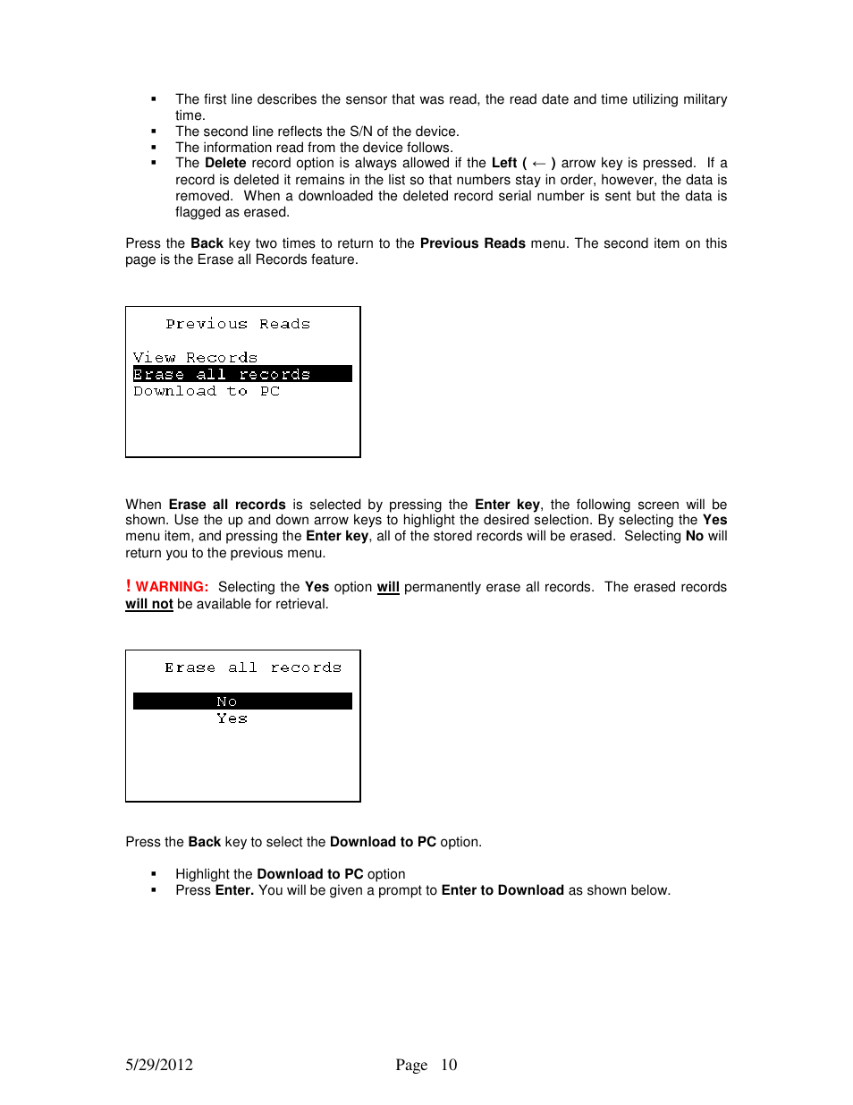 STEMCO HandBAT RF User Manual | Page 10 / 17