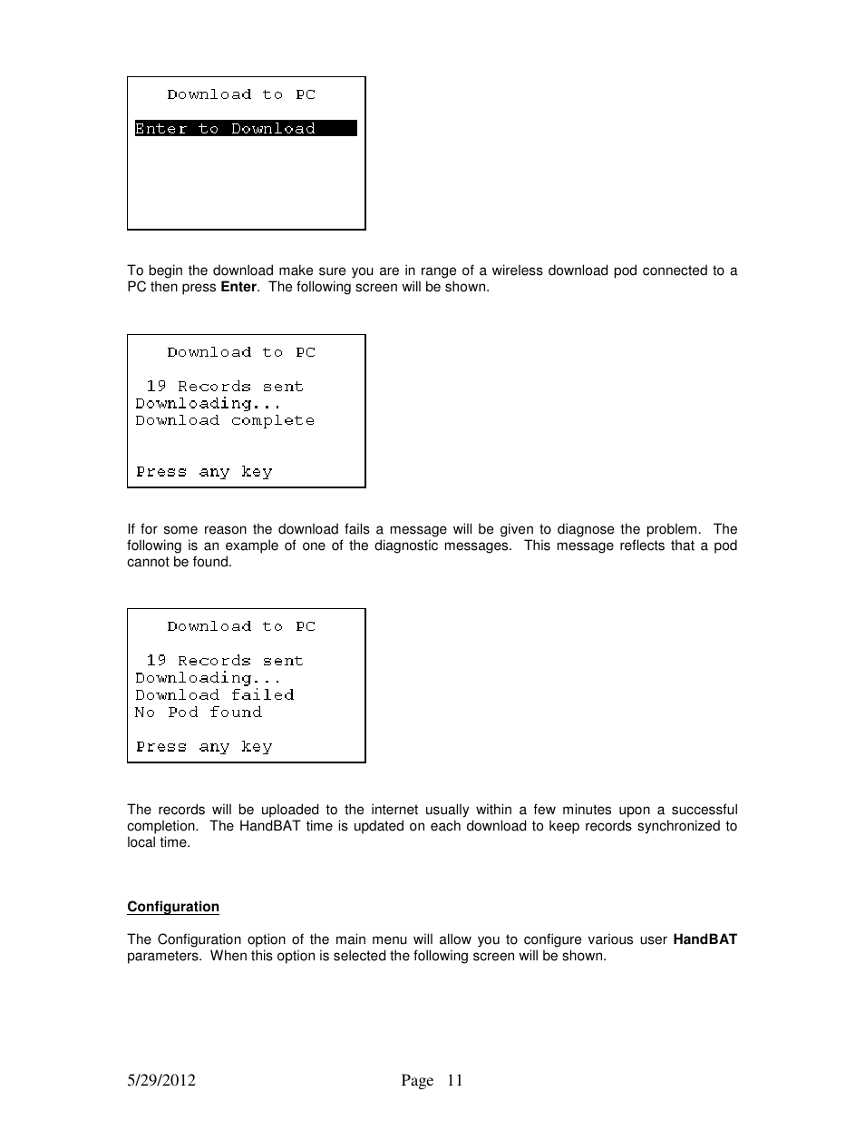 STEMCO HandBAT RF User Manual | Page 11 / 17