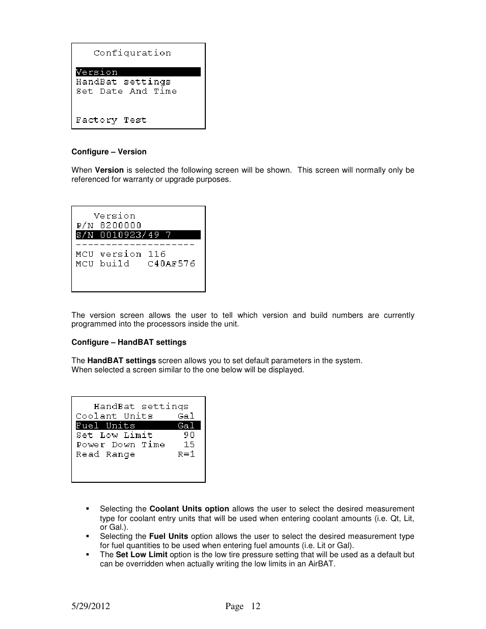 STEMCO HandBAT RF User Manual | Page 12 / 17