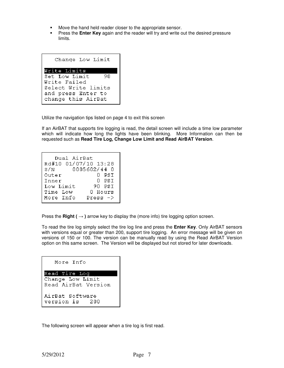 STEMCO HandBAT RF User Manual | Page 7 / 17