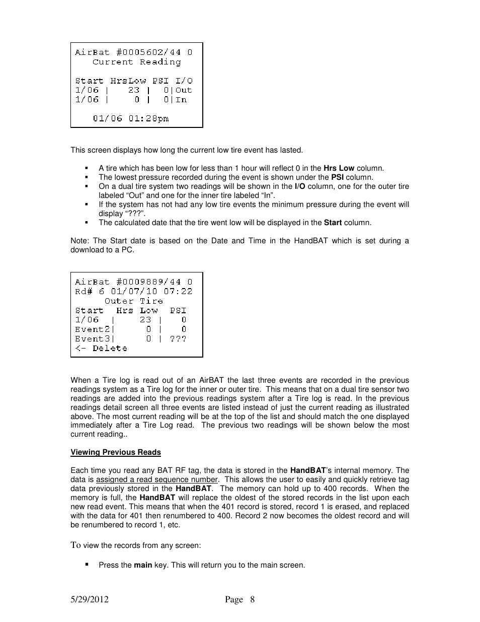 STEMCO HandBAT RF User Manual | Page 8 / 17