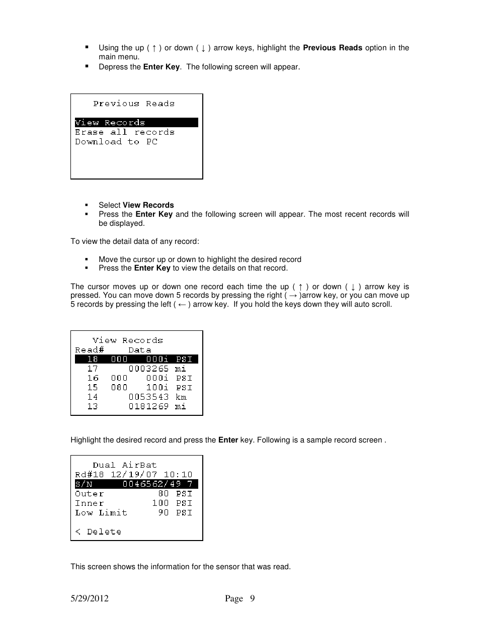 STEMCO HandBAT RF User Manual | Page 9 / 17