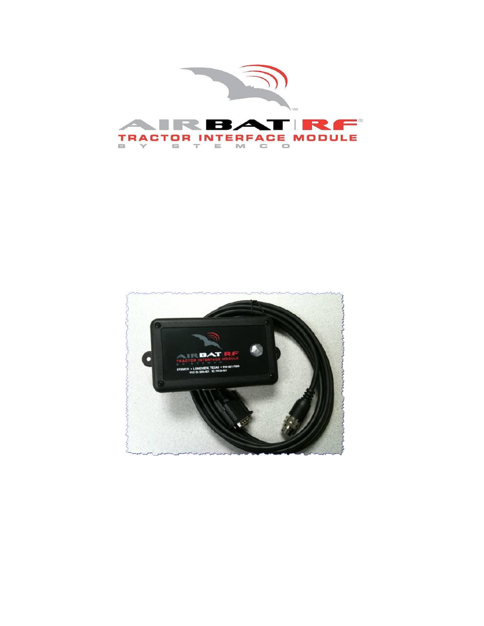 STEMCO Tractor Interface Module User Manual | 20 pages