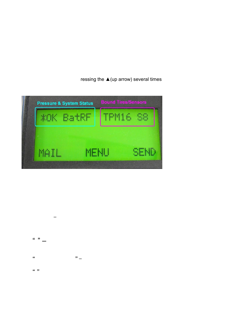 Peoplenet (lcd) driver terminal display line 1, Pressure & system status | STEMCO Tractor Interface Module User Manual | Page 5 / 20