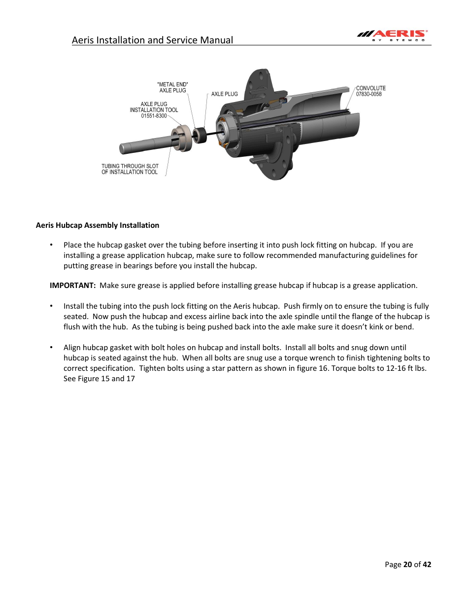 Aeris installation and service manual | STEMCO Aeris User Manual | Page 20 / 42