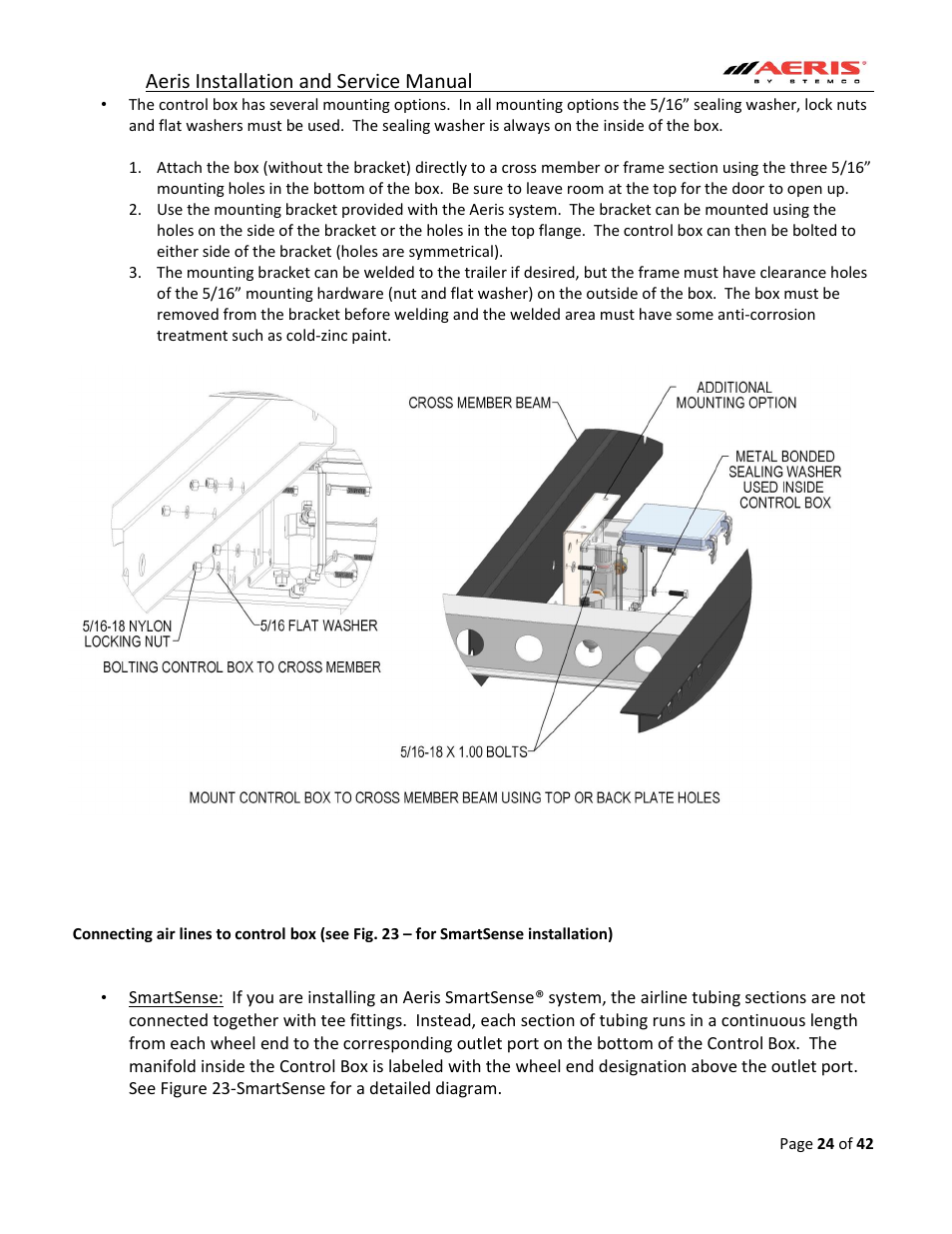 Aeris installation and service manual | STEMCO Aeris User Manual | Page 24 / 42