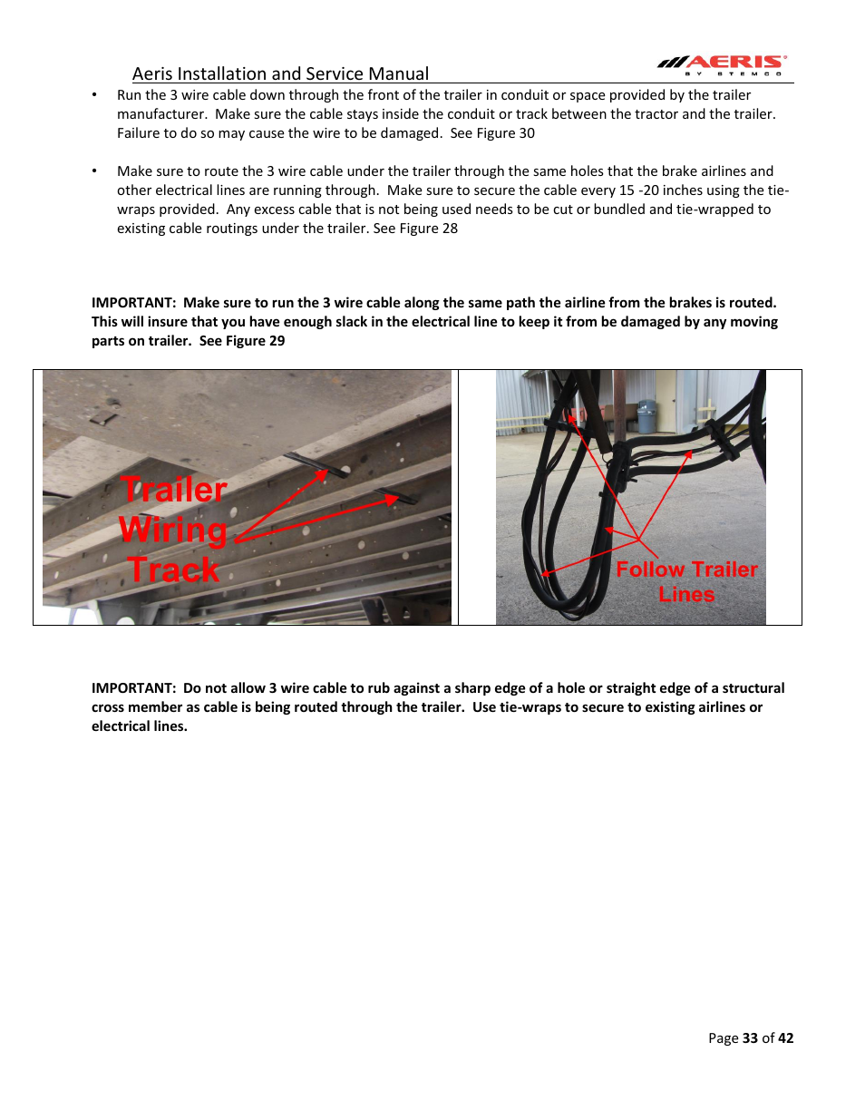 Aeris installation and service manual | STEMCO Aeris User Manual | Page 33 / 42