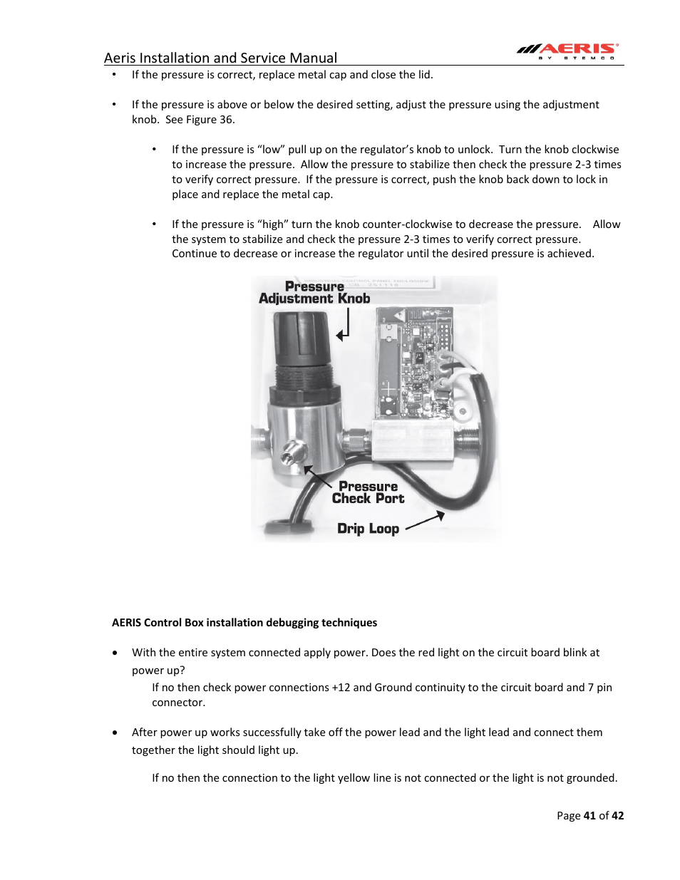 Aeris installation and service manual | STEMCO Aeris User Manual | Page 41 / 42