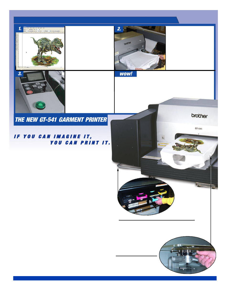 The new gt-541 garment printer | Brother GT-541 User Manual | Page 2 / 4