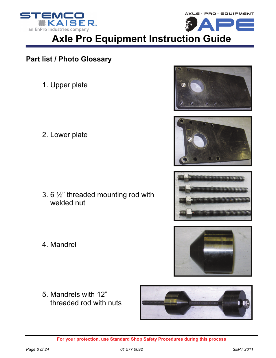 Axle pro equipment instruction guide | STEMCO Axle Pro User Manual | Page 6 / 24
