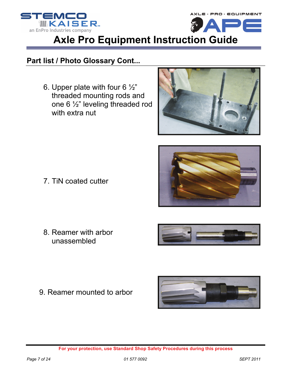 Axle pro equipment instruction guide | STEMCO Axle Pro User Manual | Page 7 / 24