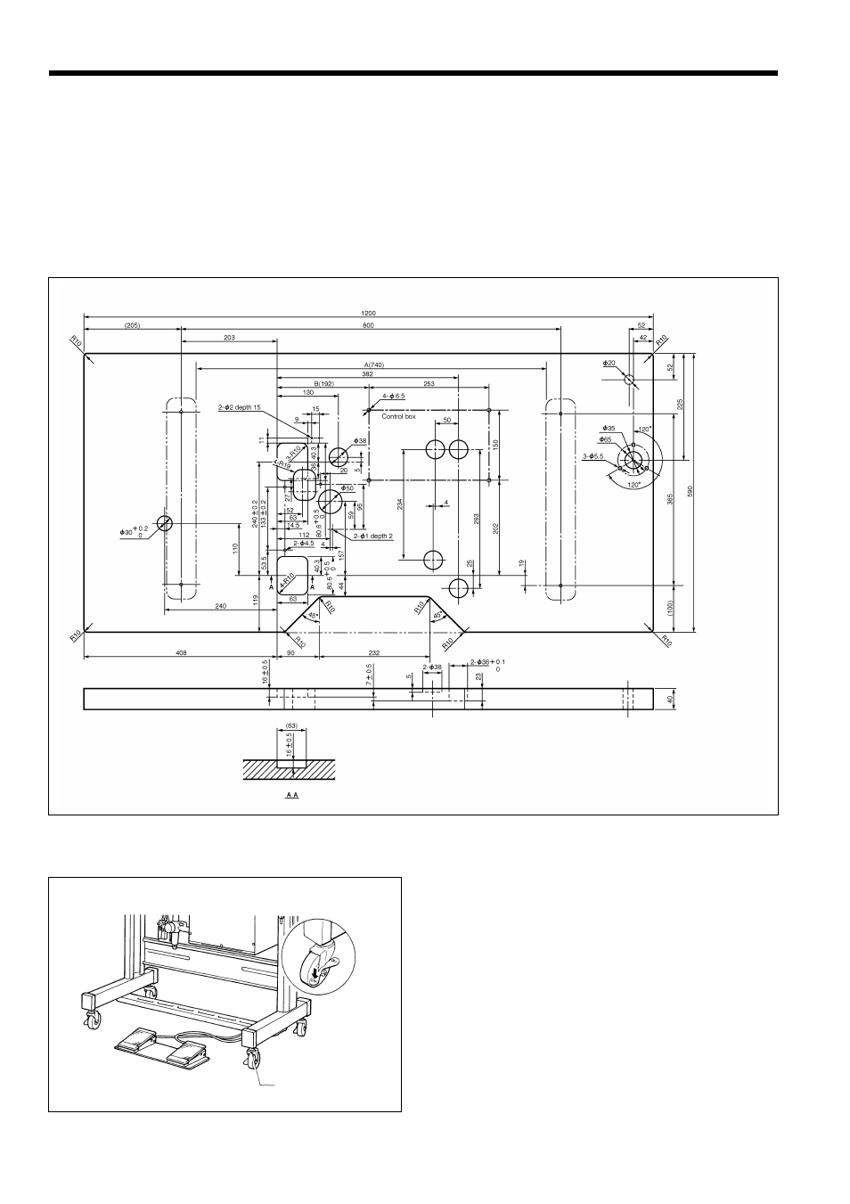 1. table processing diagram, 2. positioning | Brother BAS-311F-L User Manual | Page 11 / 81