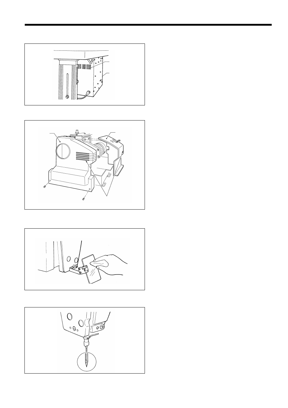4. cleaning the control box air inlet port, 6. cleaning the eye guard, 7. checking the needle | Brother BAS-311F-L User Manual | Page 48 / 81
