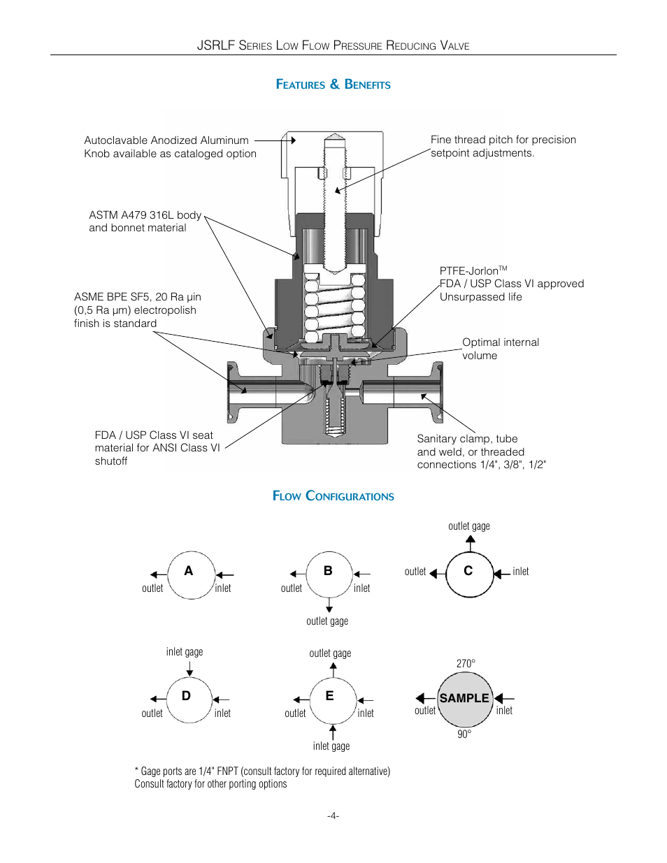 Steriflow JSRLF Series User Manual | Page 4 / 9