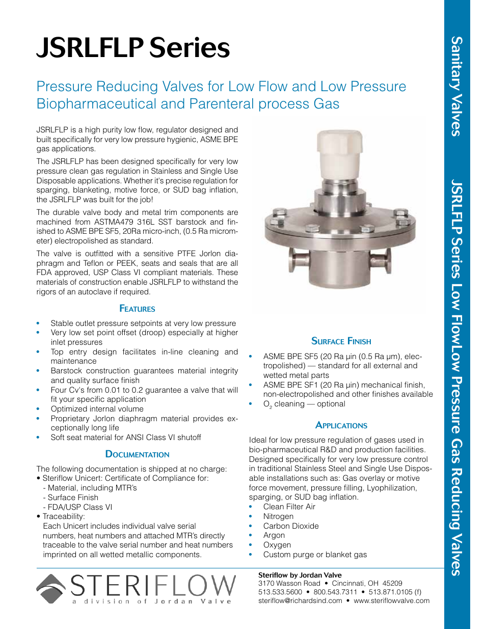 Steriflow JSRLFLP Series User Manual | 18 pages