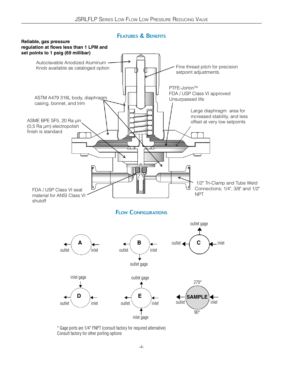 Steriflow JSRLFLP Series User Manual | Page 4 / 18