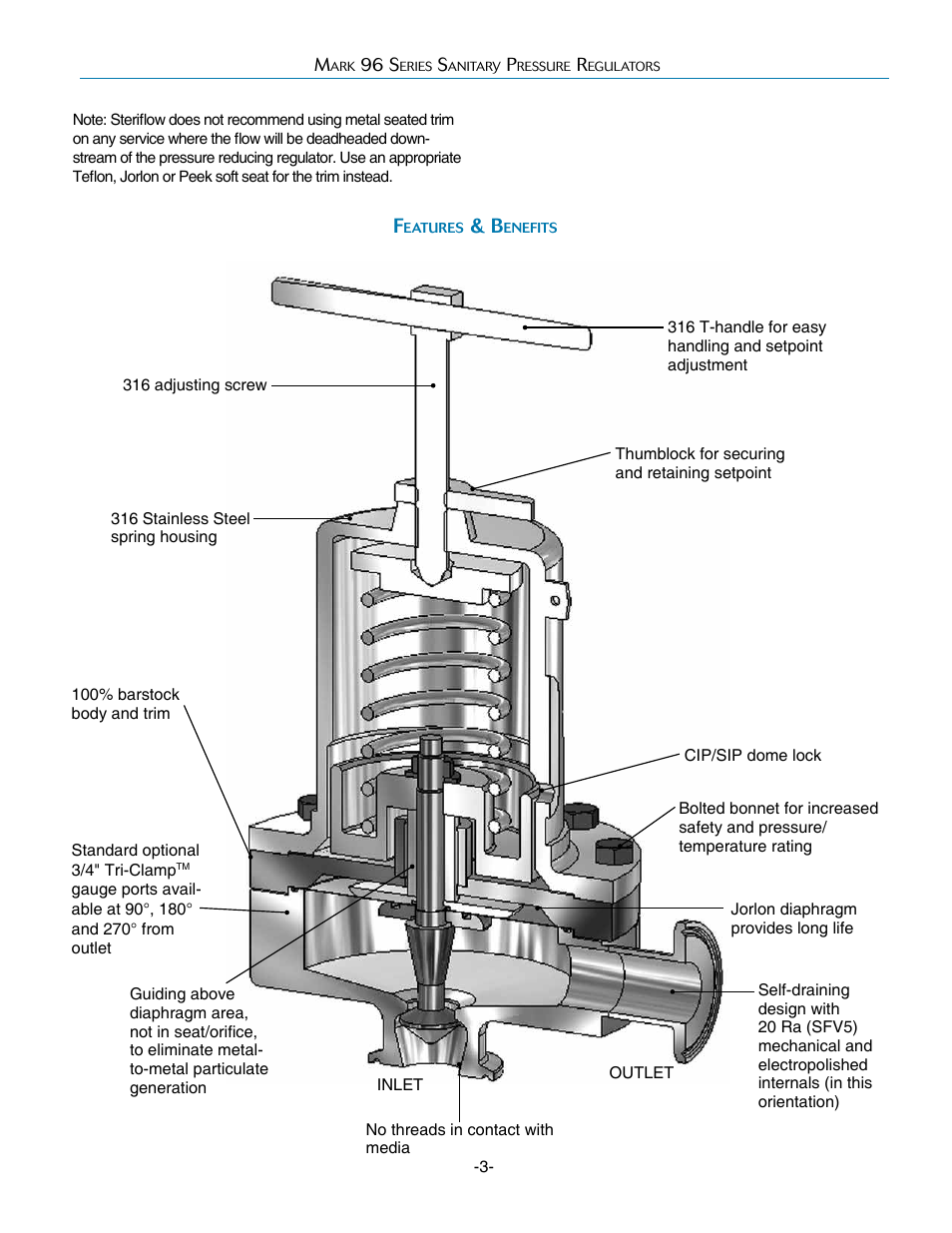 Steriflow Mark 96 Series User Manual | Page 3 / 6