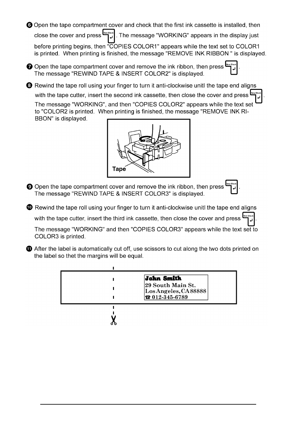Brother P-touch 550 User Manual | Page 128 / 210