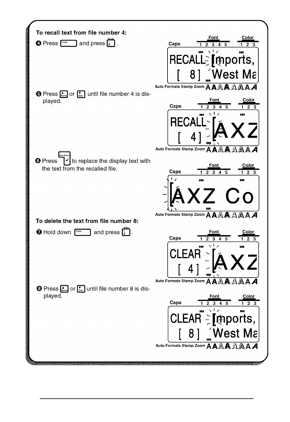 Brother P-touch 550 User Manual | Page 141 / 210