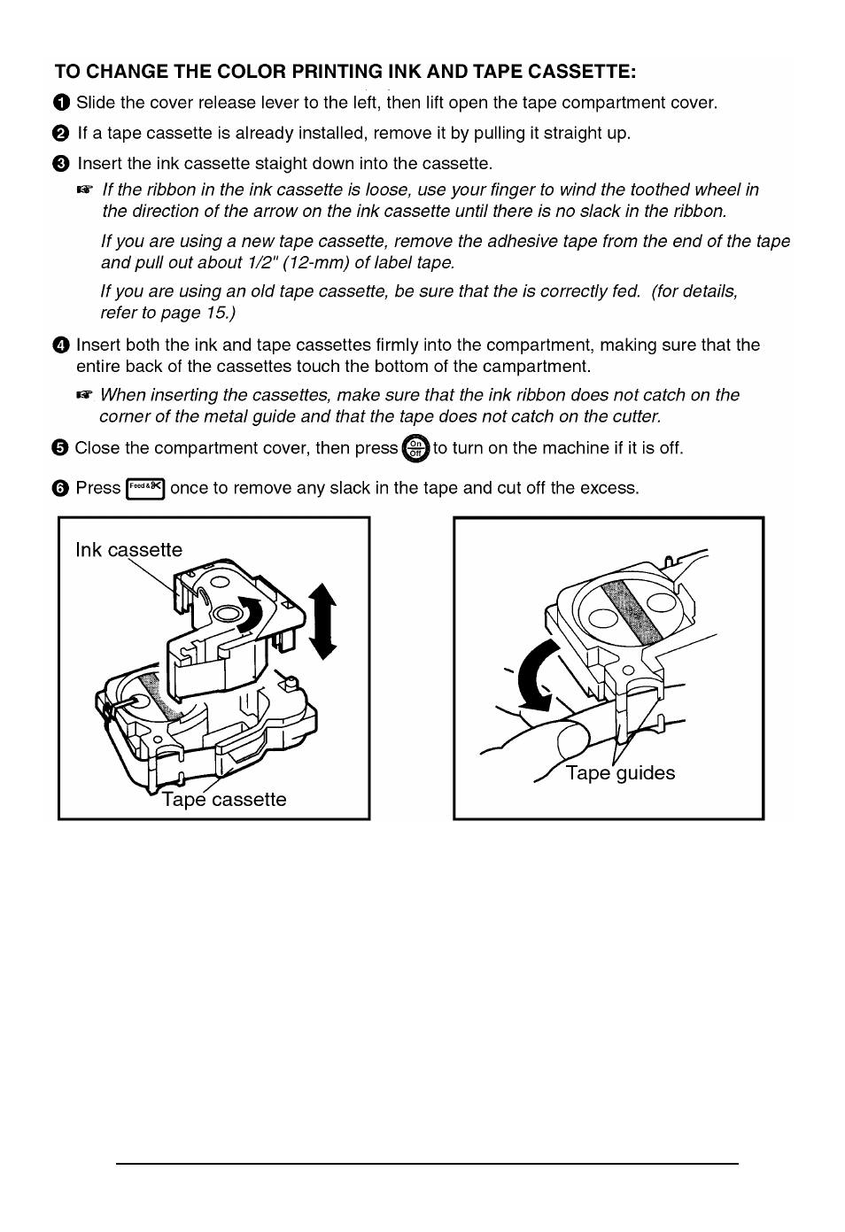 Brother P-touch 550 User Manual | Page 18 / 210