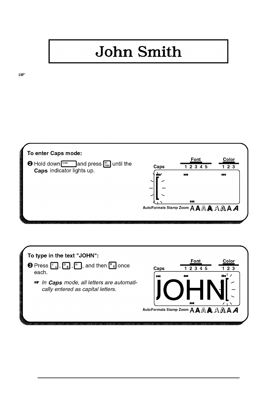 Brother P-touch 550 User Manual | Page 28 / 210