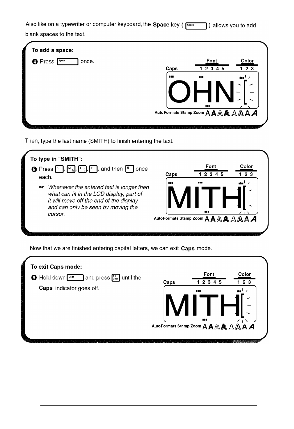 Brother P-touch 550 User Manual | Page 29 / 210