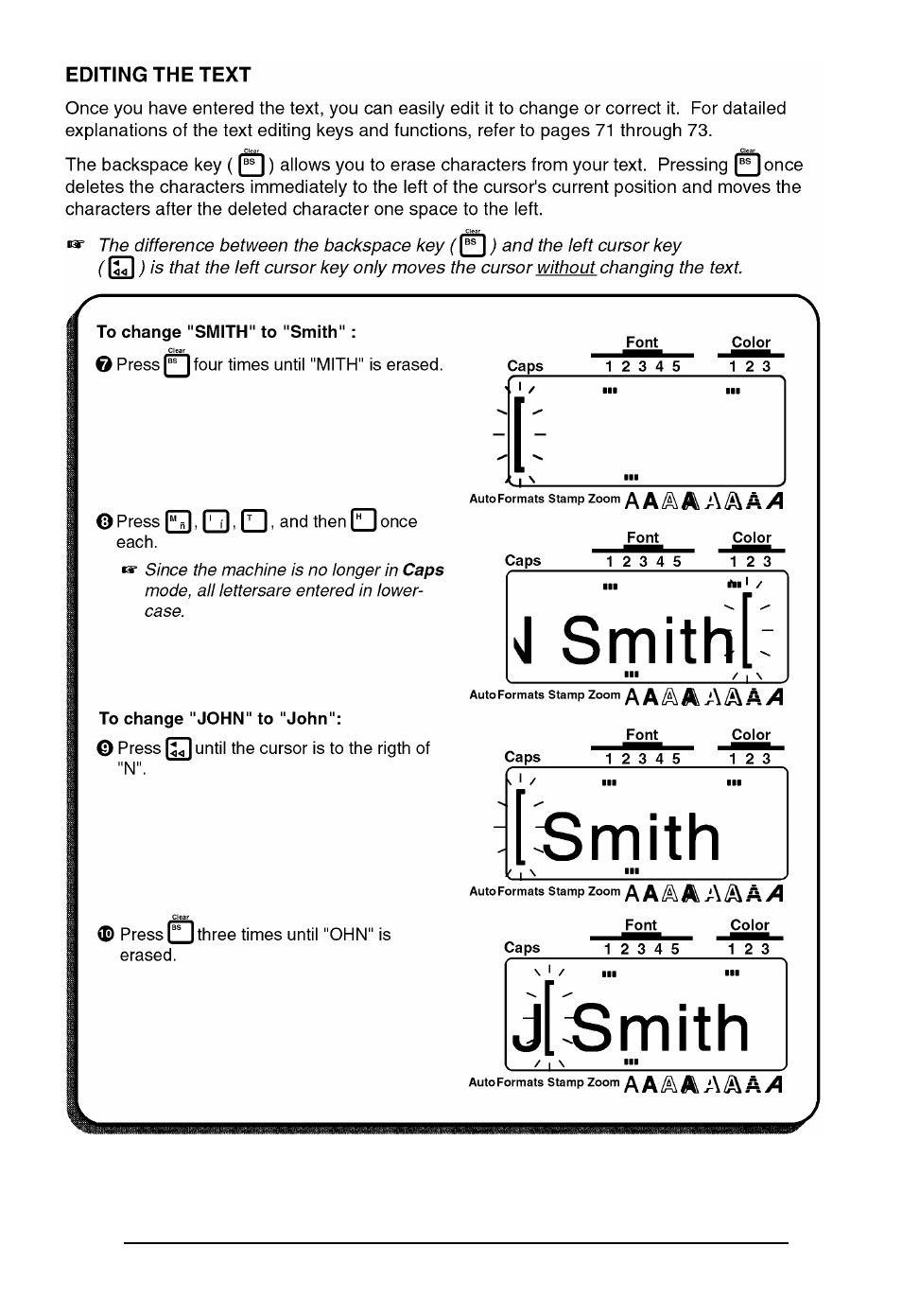 Brother P-touch 550 User Manual | Page 30 / 210