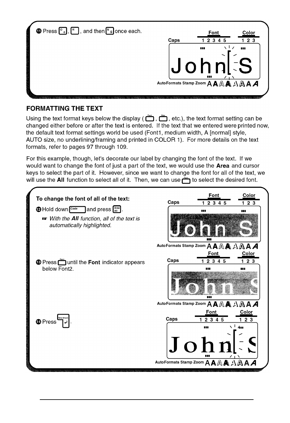 Brother P-touch 550 User Manual | Page 31 / 210