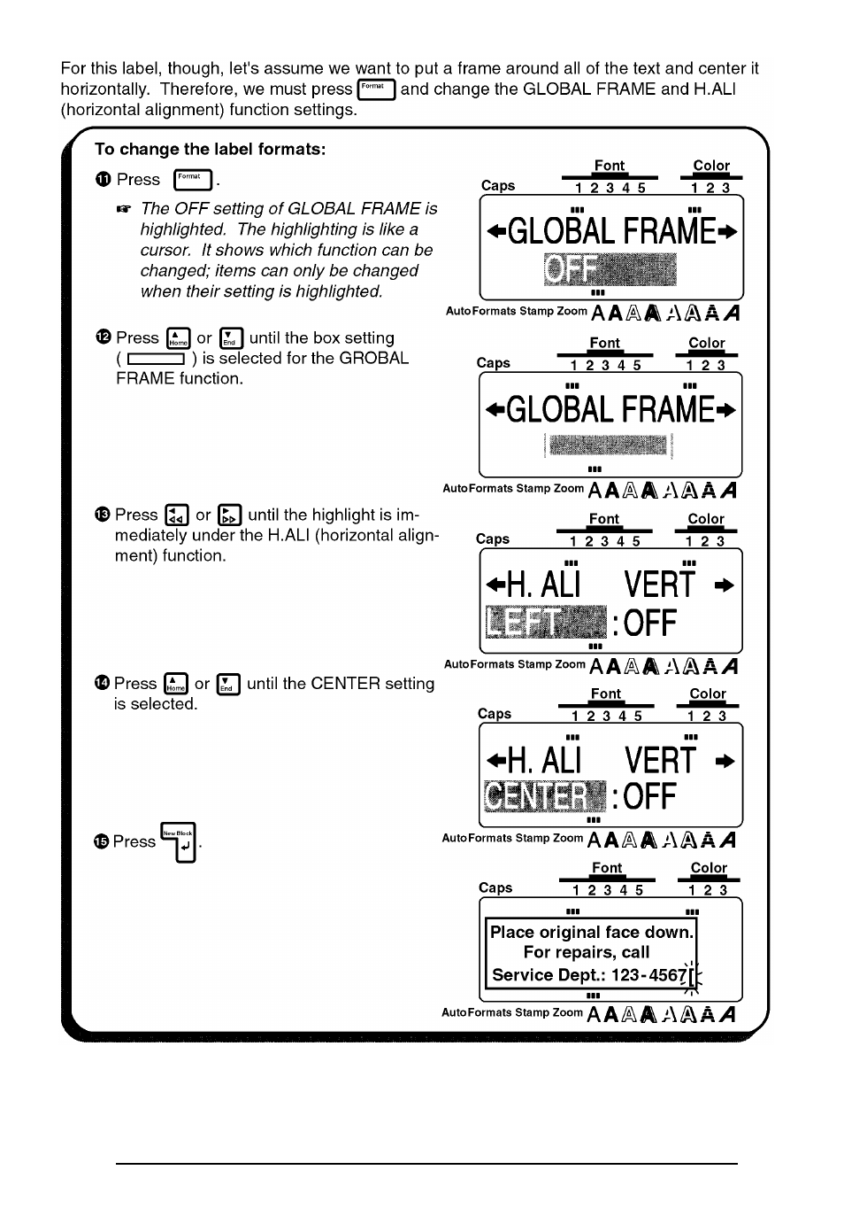 Brother P-touch 550 User Manual | Page 37 / 210