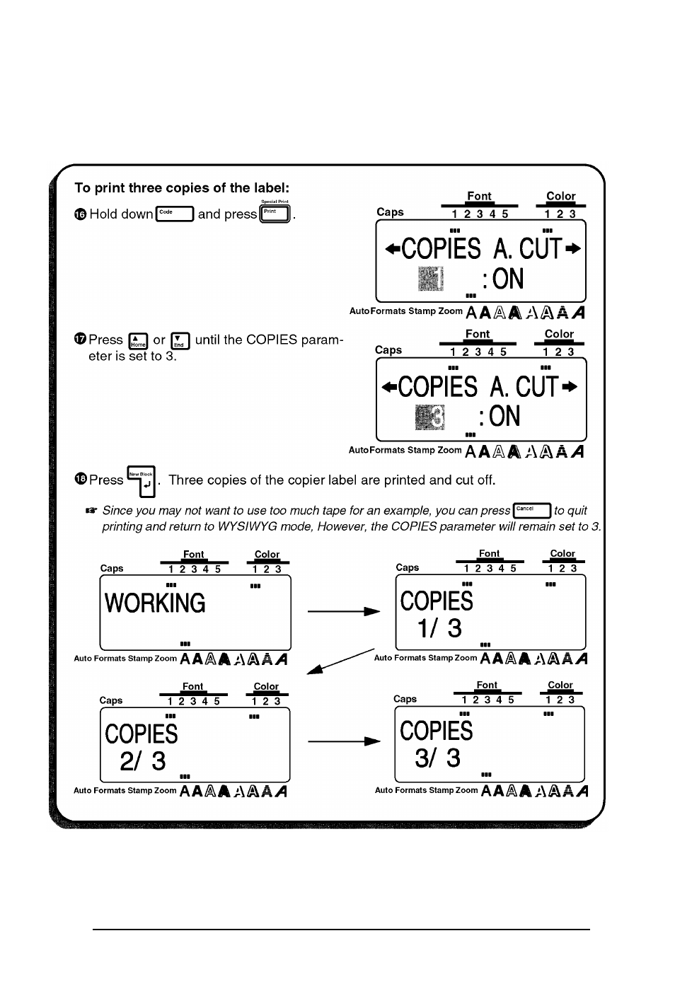 Brother P-touch 550 User Manual | Page 38 / 210