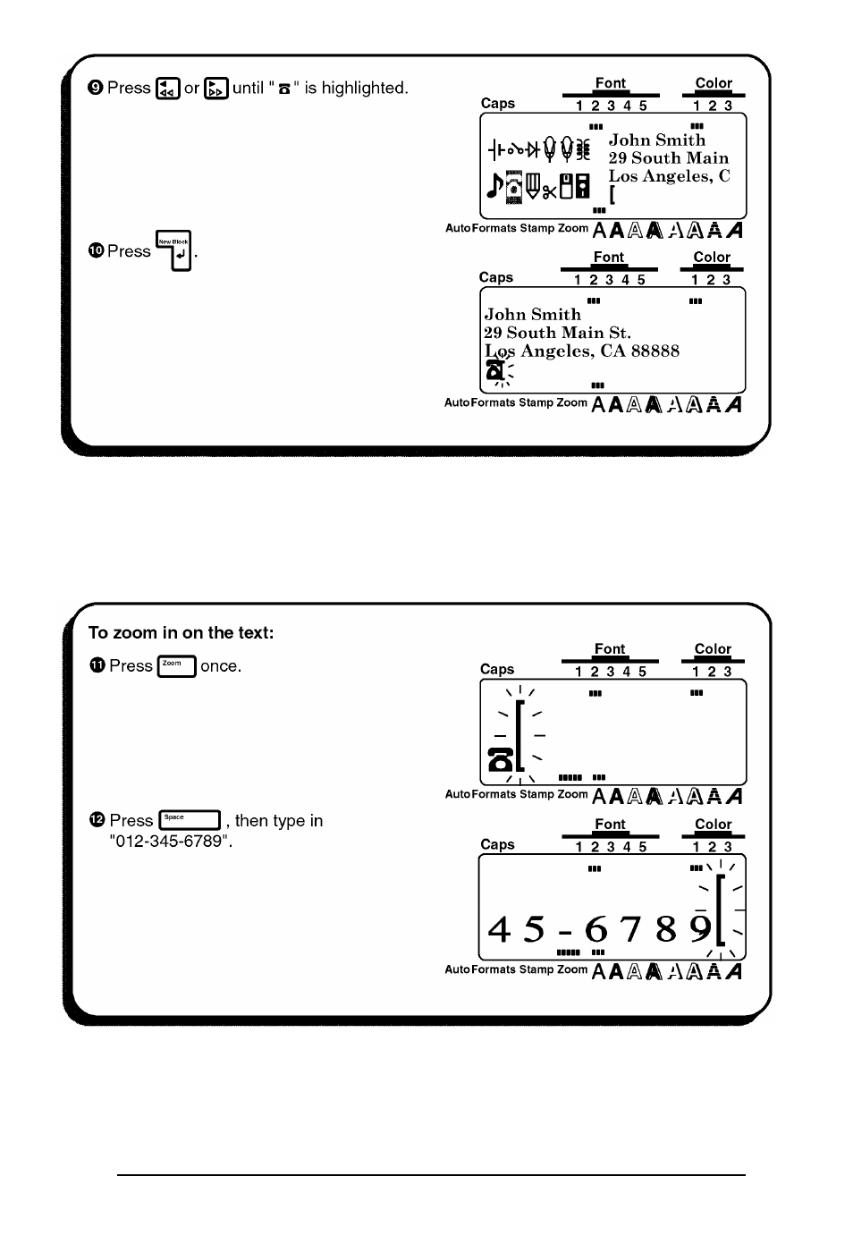 Brother P-touch 550 User Manual | Page 42 / 210