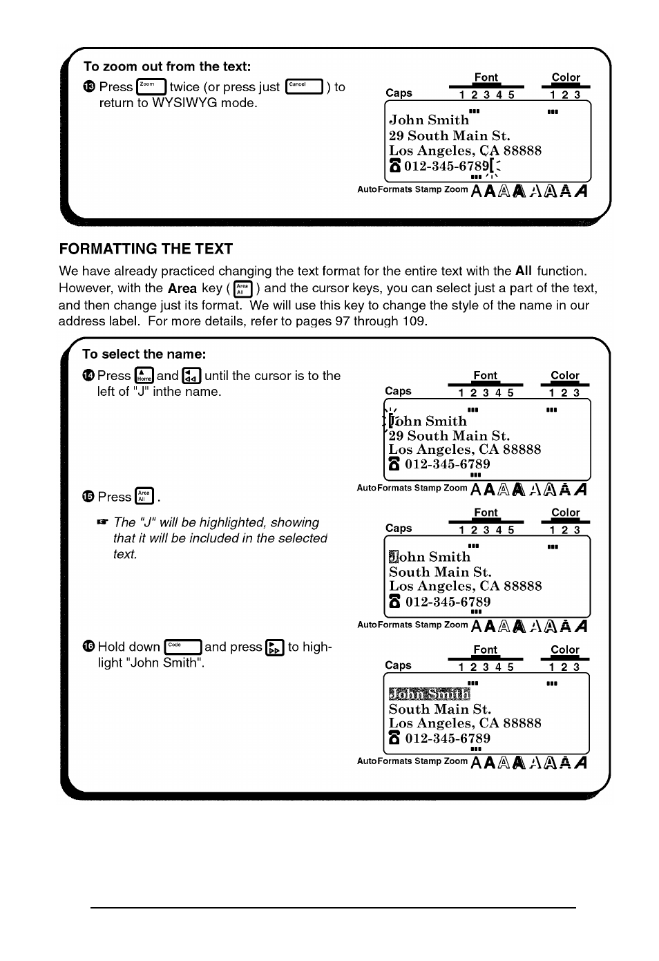 Brother P-touch 550 User Manual | Page 43 / 210