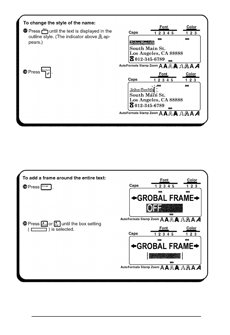 Brother P-touch 550 User Manual | Page 44 / 210