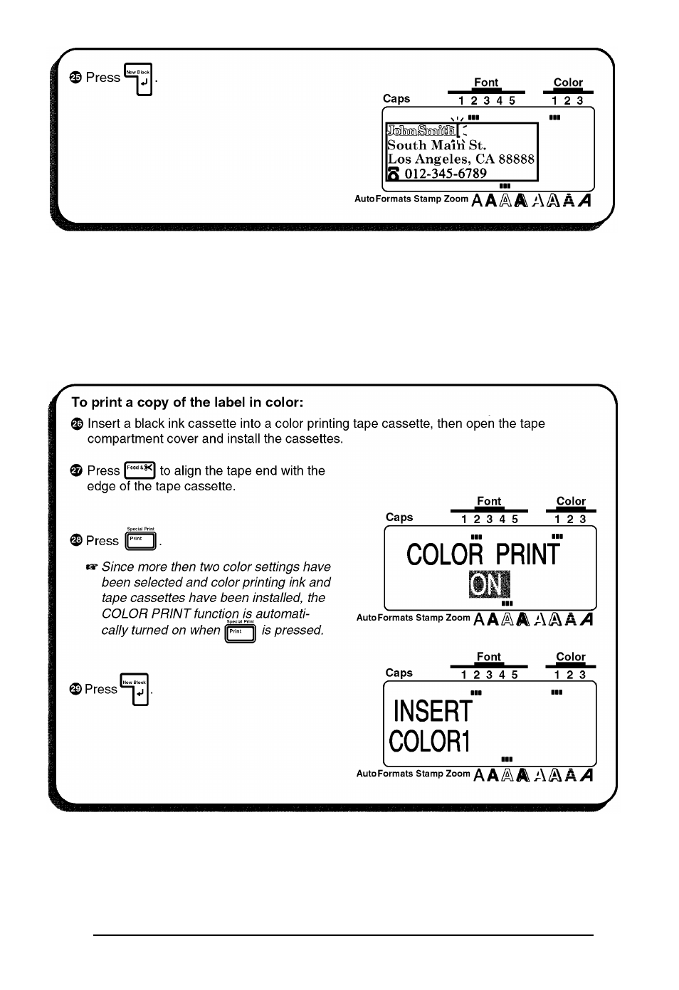 Brother P-touch 550 User Manual | Page 46 / 210