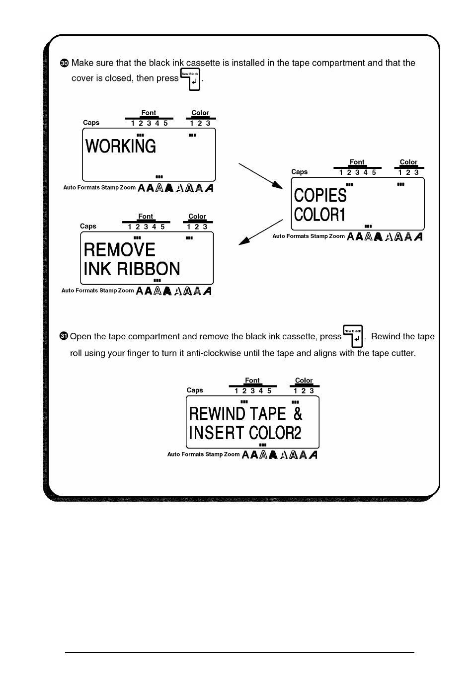 Brother P-touch 550 User Manual | Page 47 / 210