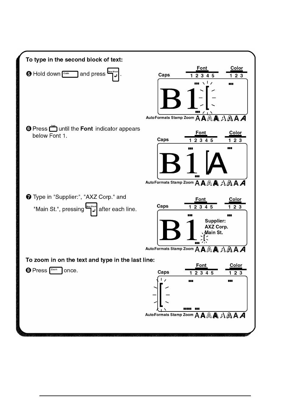 Brother P-touch 550 User Manual | Page 51 / 210