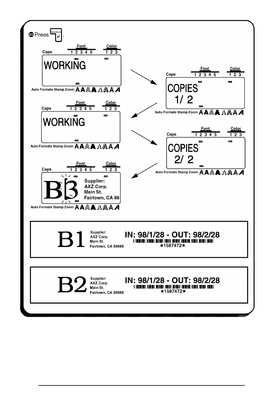 Brother P-touch 550 User Manual | Page 55 / 210