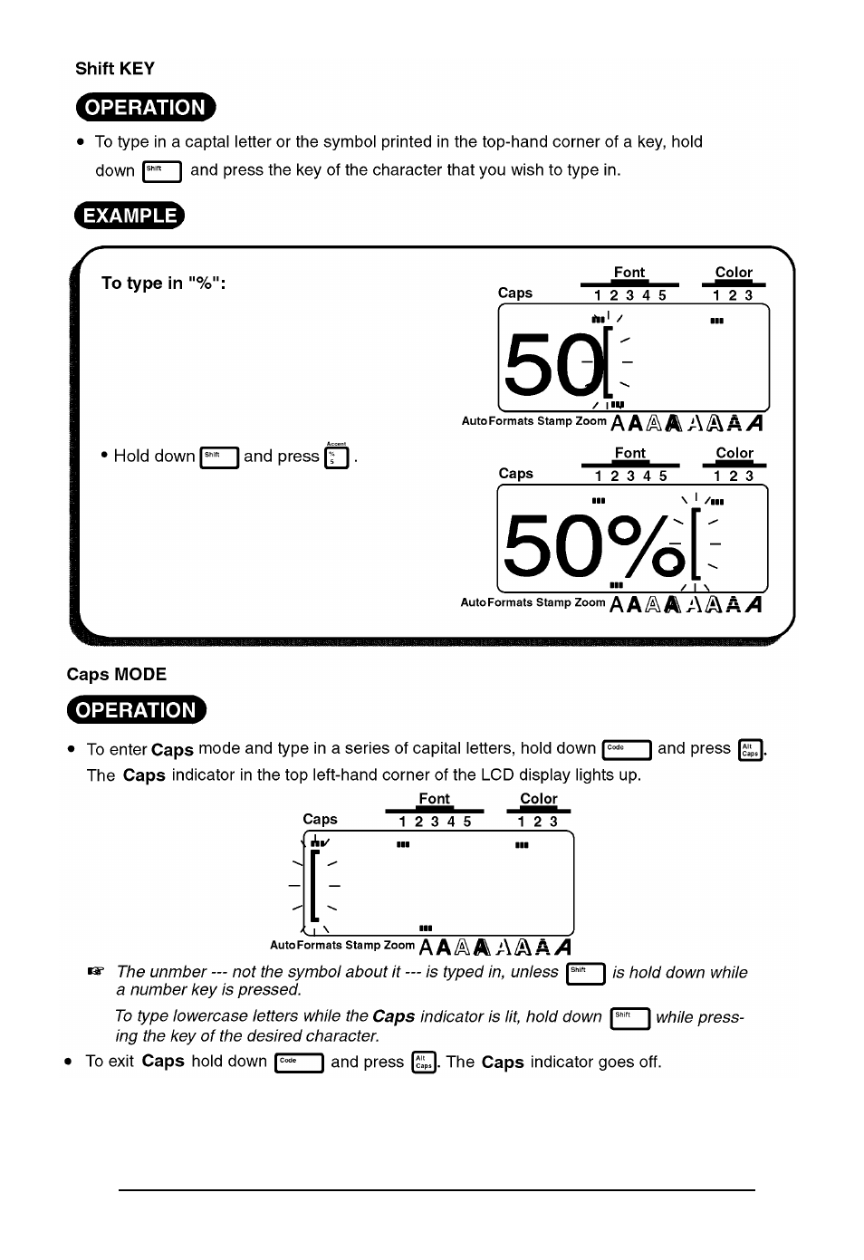 Brother P-touch 550 User Manual | Page 65 / 210