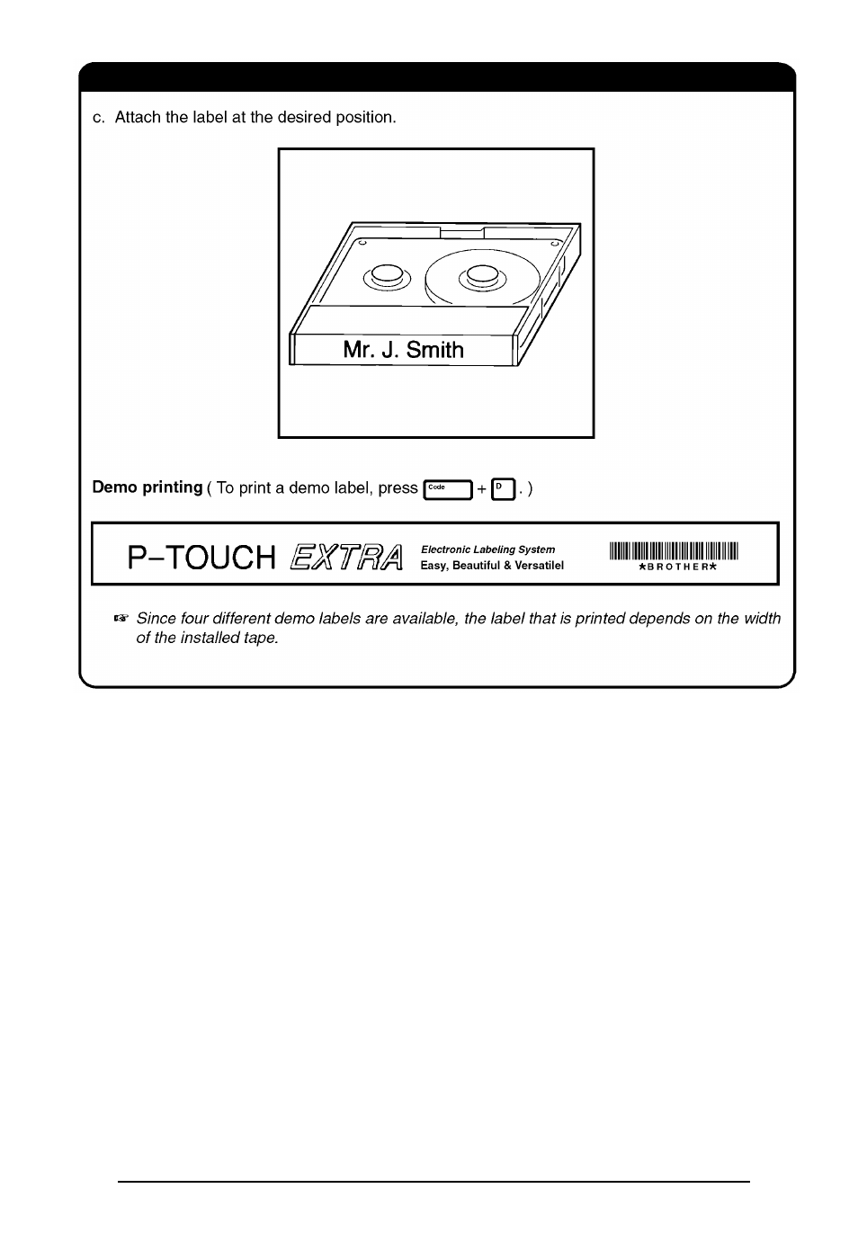 Brother P-touch 550 User Manual | Page 9 / 210