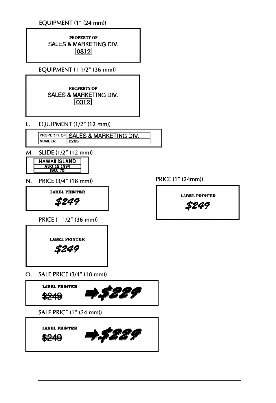 Brother P-touch 550 User Manual | Page 97 / 210