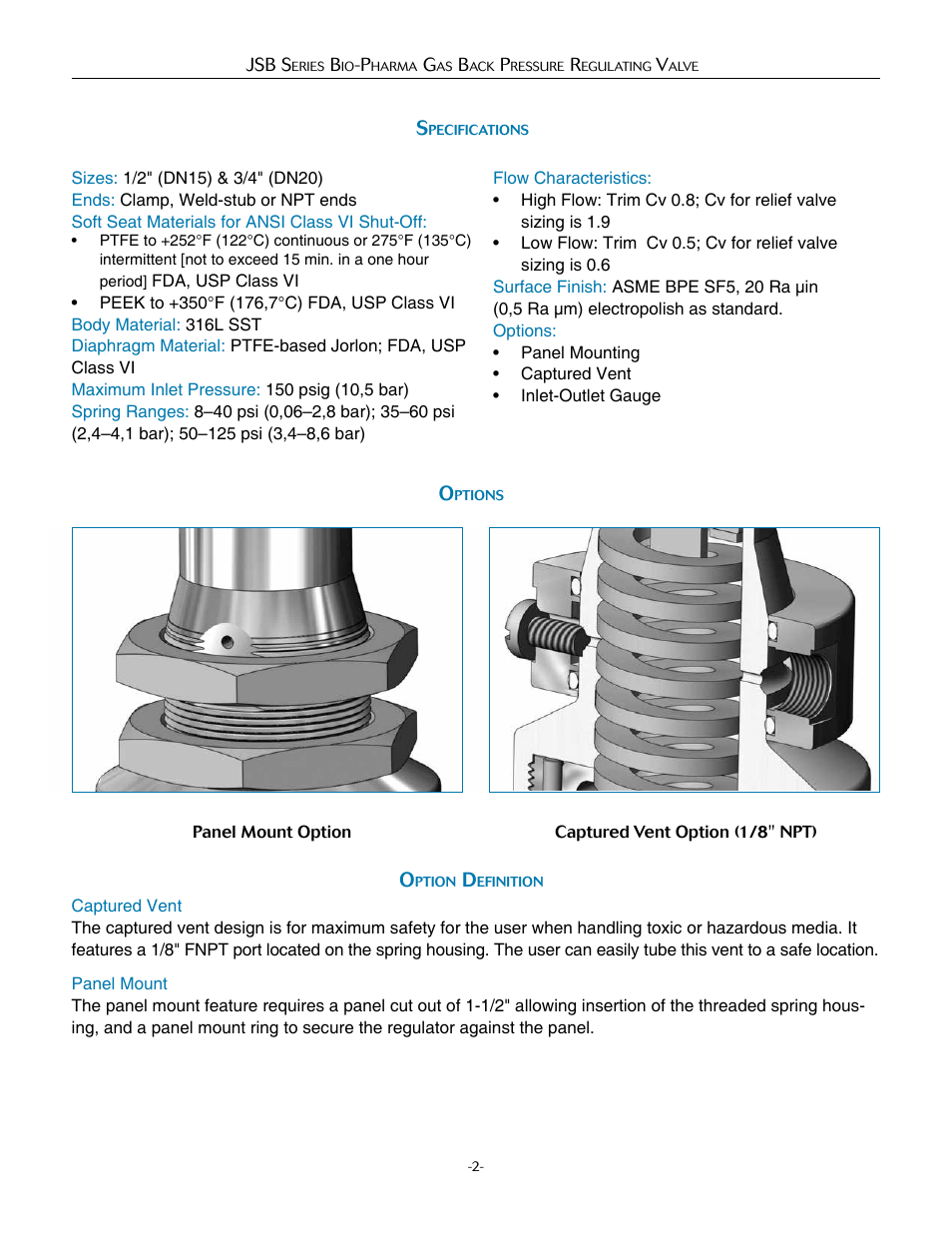 Steriflow JSB Series User Manual | Page 2 / 6