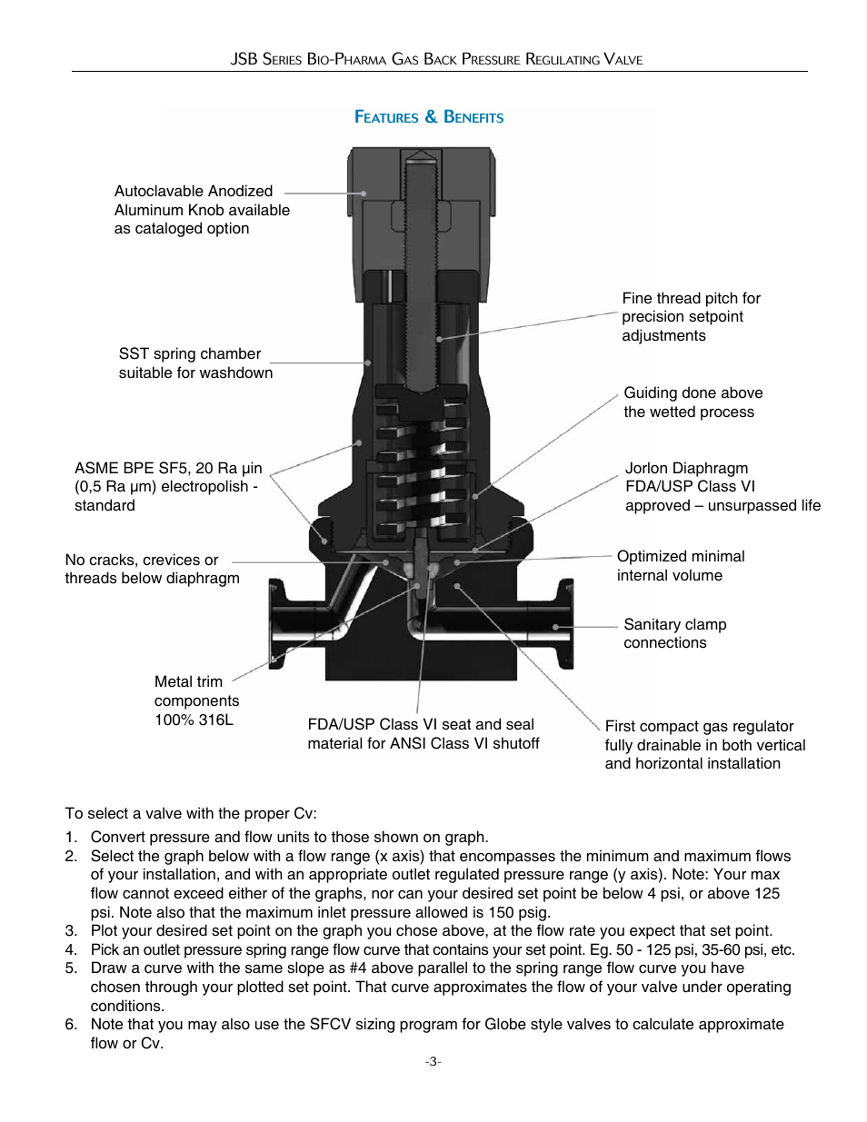 Steriflow JSB Series User Manual | Page 3 / 6