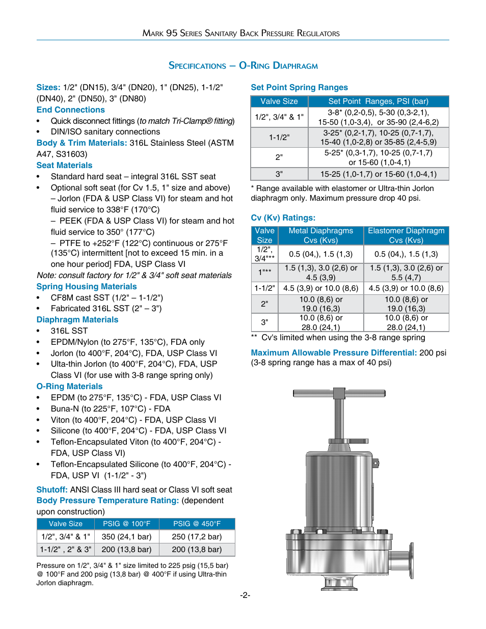 Steriflow MK95FT Series User Manual | Page 2 / 6