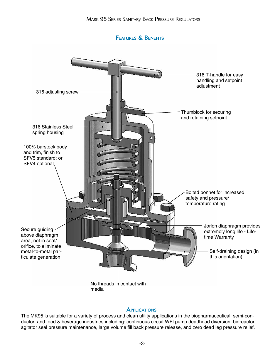 Steriflow MK95FT Series User Manual | Page 3 / 6