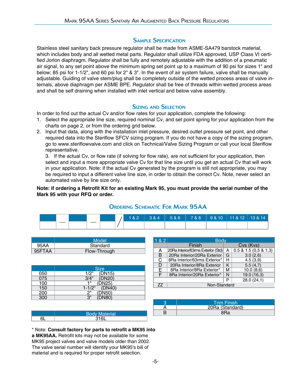 95aa | Steriflow Mark 95AA Series User Manual | Page 5 / 6