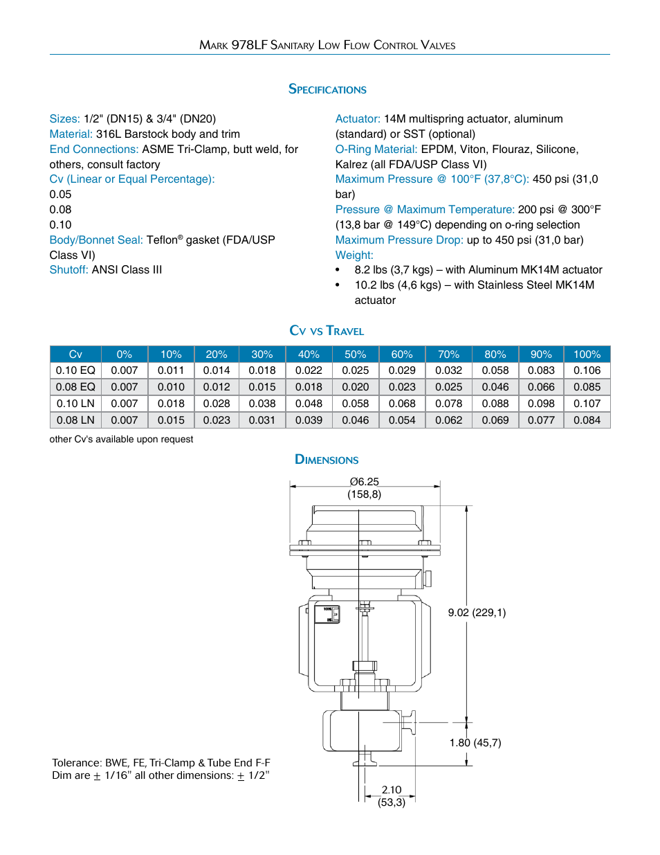 Steriflow Mark 978LF Series User Manual | Page 2 / 5