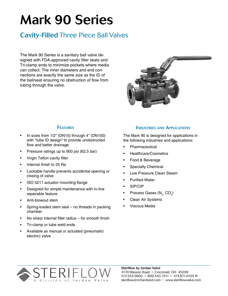 Steriflow Mark 90 Series User Manual | 4 pages